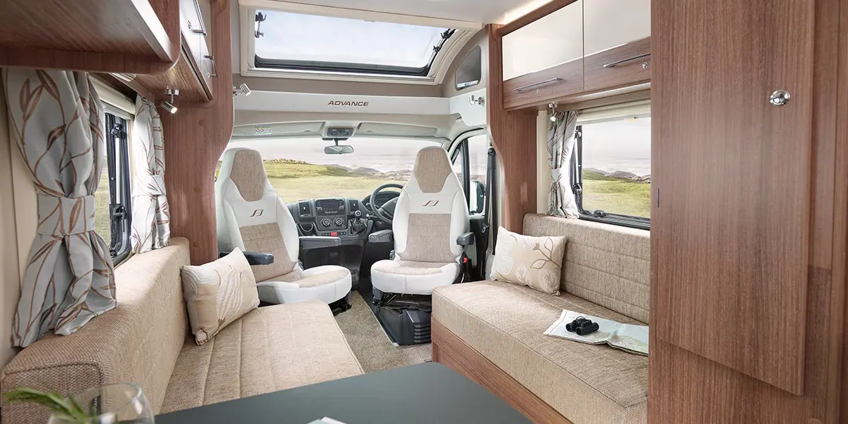 Advance 59-2 fully adjustable upholstered driver and passenger seats