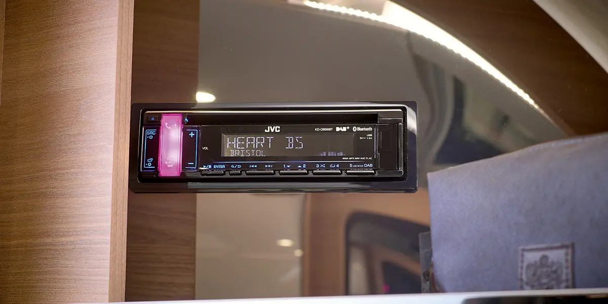 Branded DAB radio_CD_MP3 player with USB connection point and Bluetooth capability (all models)
