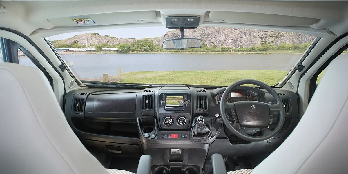 Fully specified cab with cruise control, air conditioning, driver and front passenger airbags, electric cab