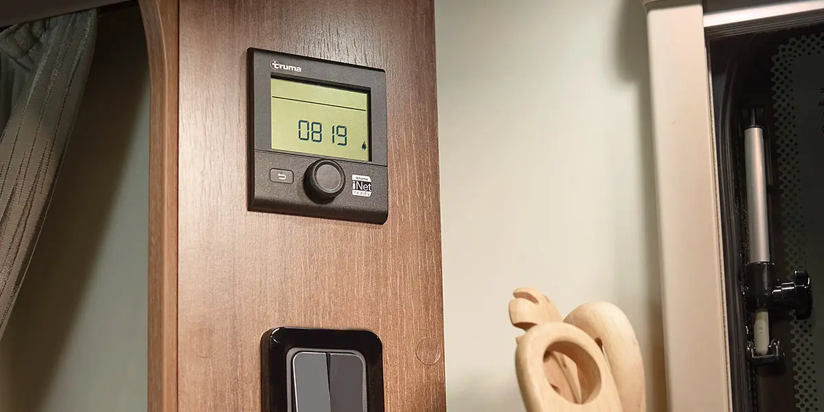 Truma user friendly digital control panel with adjustable fan and water boost functions (all models)