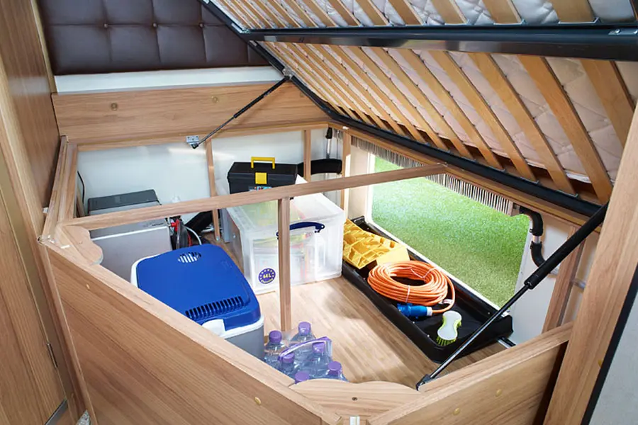 Approach Autograph 740 enlarged underbed storage area with larger exterior access doors