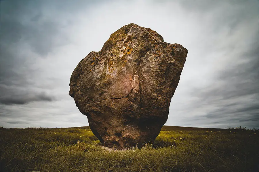 One of the standing stones at Avebury