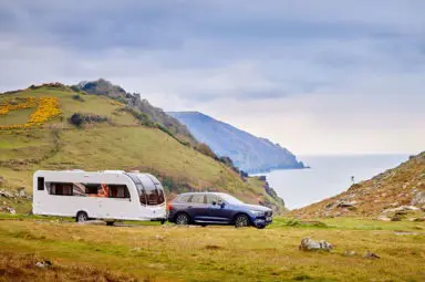 Bailey Unicorn Series 5 driving thorough the Valley of the Rocks