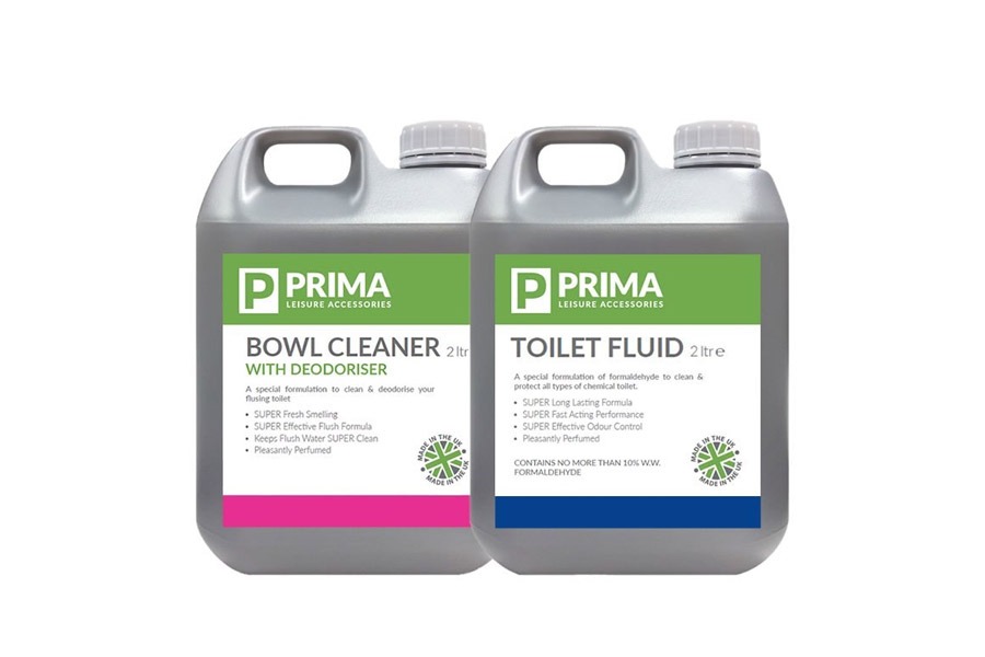 Add the toilet chemicals