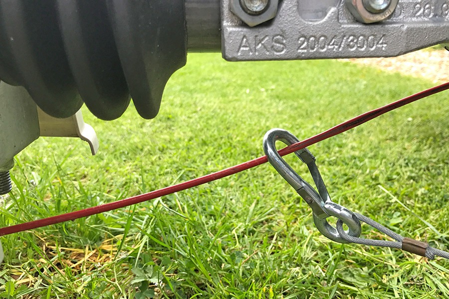 Attach the breakaway cable