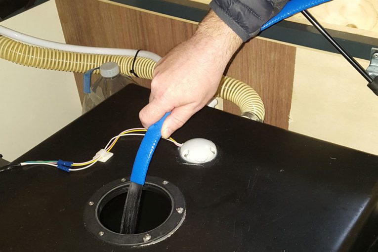 Filling up the water tank