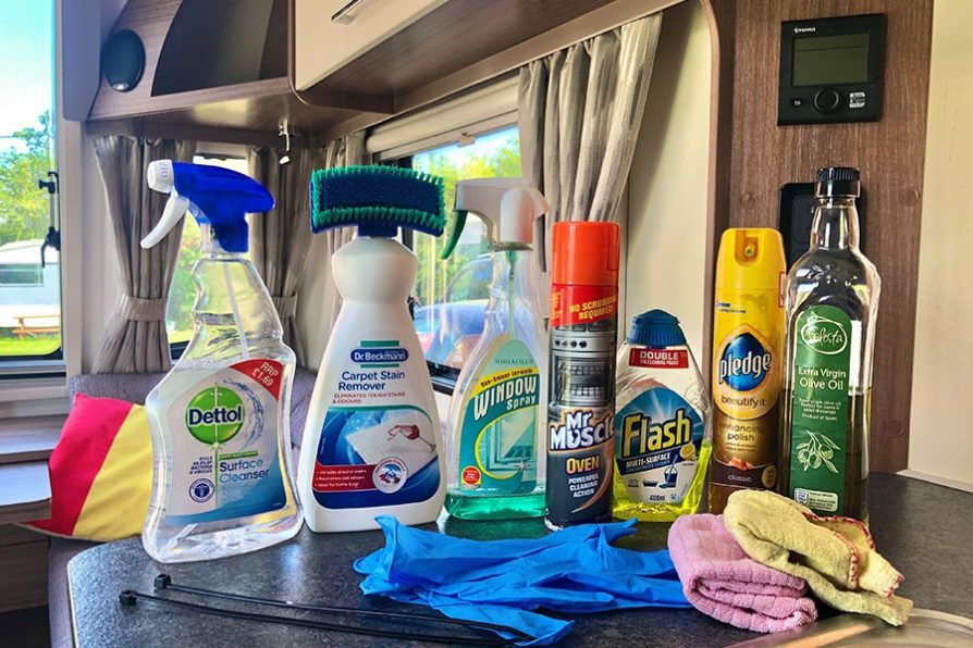 Spring clean your caravan or motorhome with everyday products Bailey