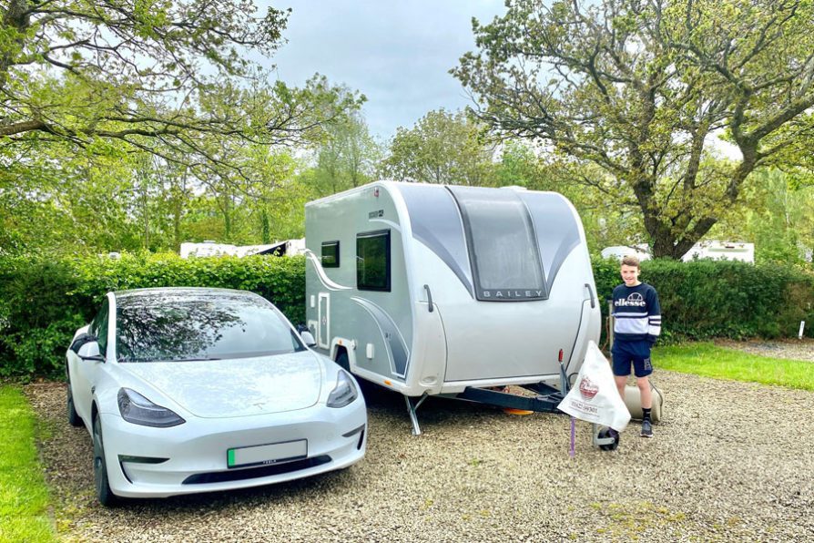 Can you Tow a Caravan with an Electric Car? Towing with a Tesla