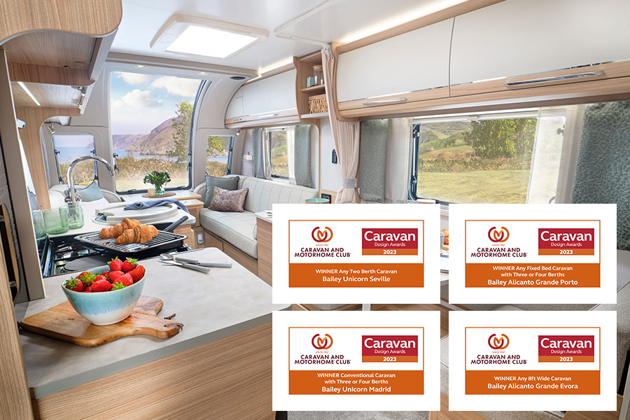 Bailey caravans claim four category wins in The Caravan & Motorhome ...