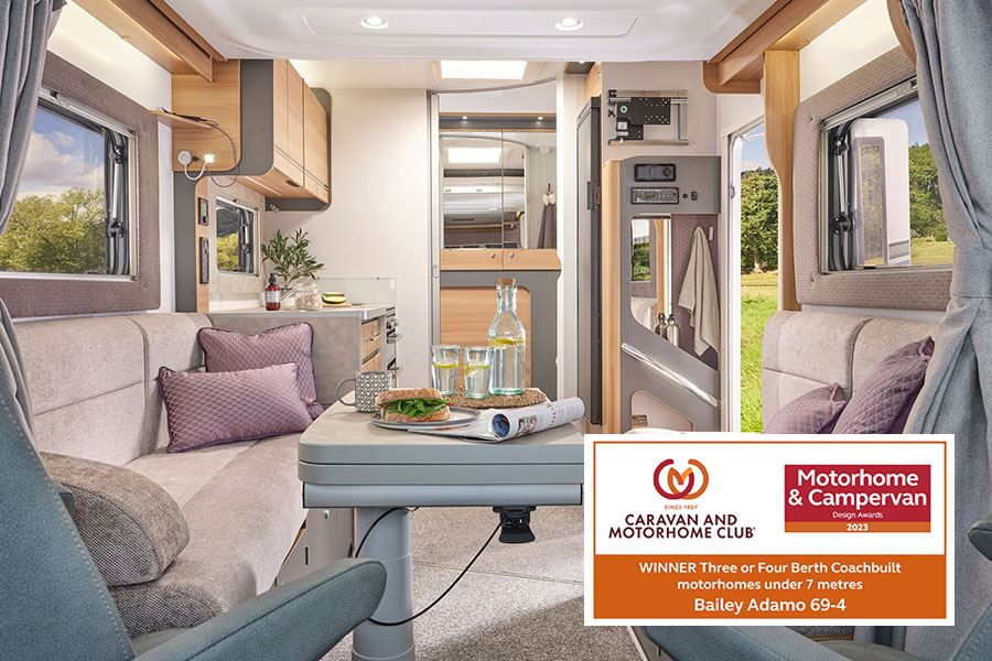 Bailey Adamo 69-4 claims top prize in Motorhome & Campervan Design ...