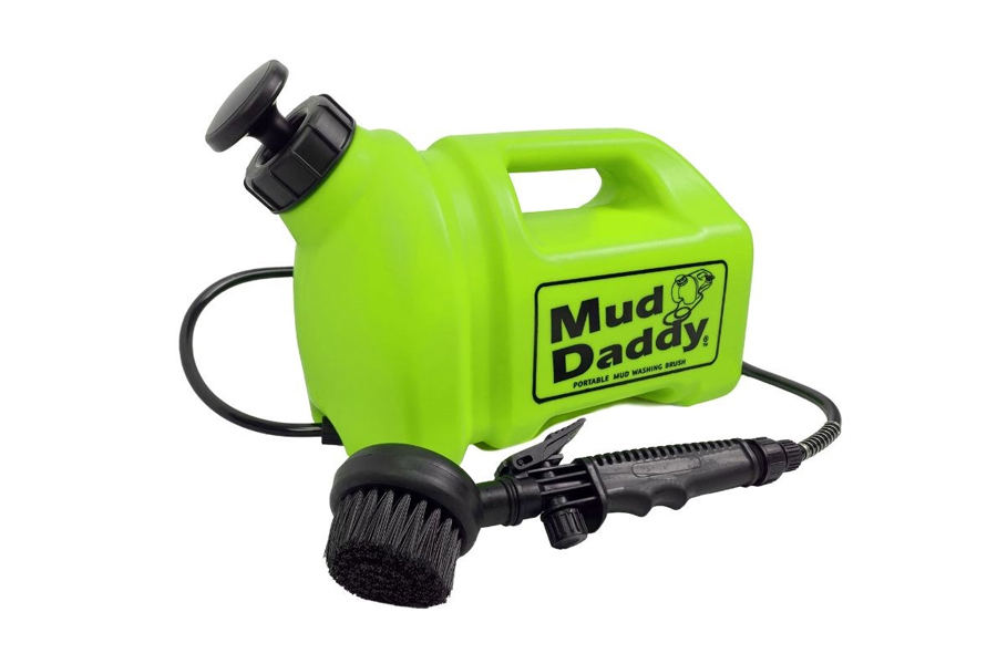 A Mud Daddy portable pet washer available from PRIMA Leisure