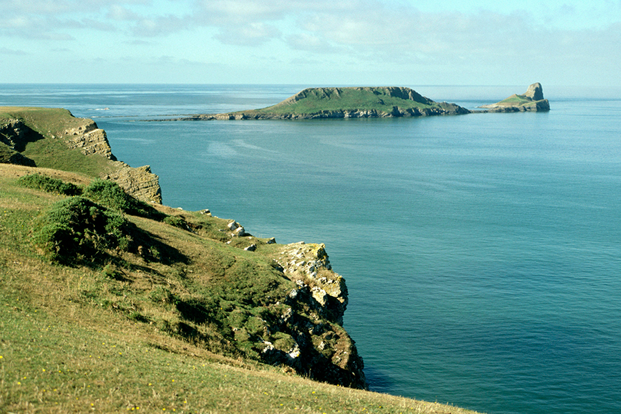 A view out to see from The Gower Peninsula. Photo by Michael Hamments on Unsplash