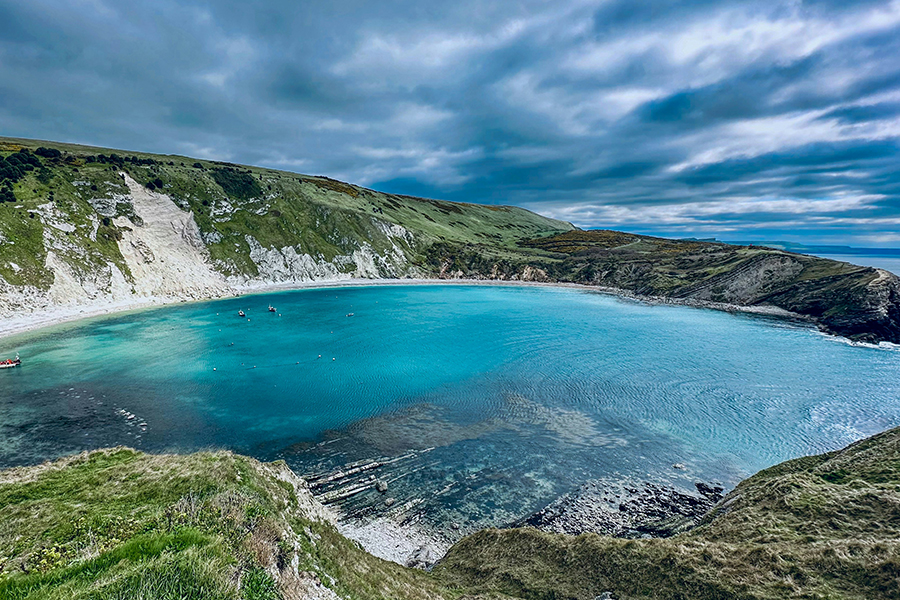 A view over Lulworth Cove. Photo by Nick Fewings on Unsplash