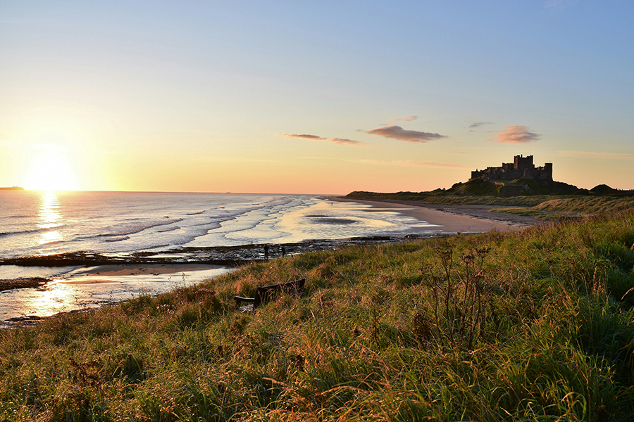 Bamburgh Castle in Northumberland. Photo by Bruce Edwards on Unsplash