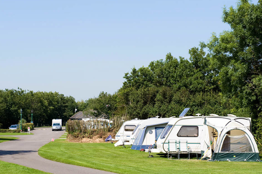 A view over Modbury Club Campsite. Image courtesy of the Caravan & Motorhome Club