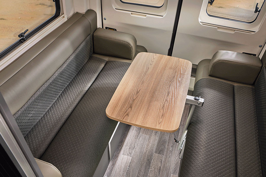 The Endurance E62 with a multifunction table